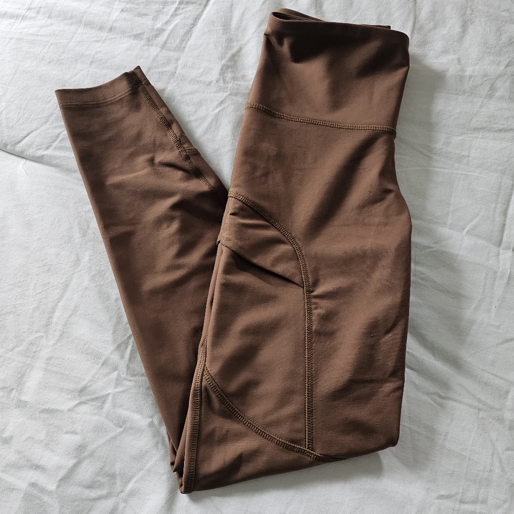 High Waisted PowerSoft 7/8-length Cargo Leggings - Small